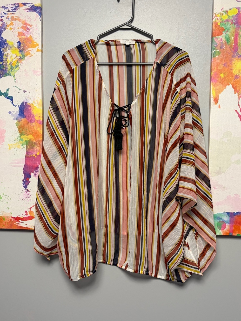 ***3 for $15**Maurices flowy Pink and Orange beach coverup